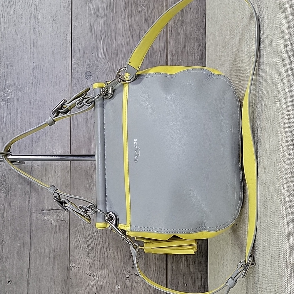Coach Gray and Yellow Crossbody Bag - Picture 5 of 14